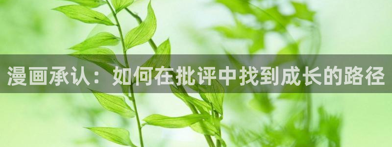 韩漫网址魔咒：漫画承认：如何在批评中找到成长的路径